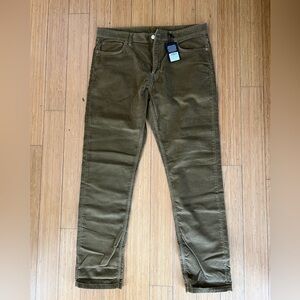 Buck Mason Stretch Corduroy Ford Jean - Harvest Brown - 36W - NWT